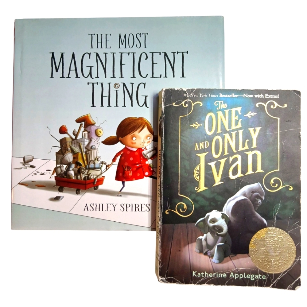 The Most Magnificent Thing Hardback & The One and Only Ivan Paperback Books